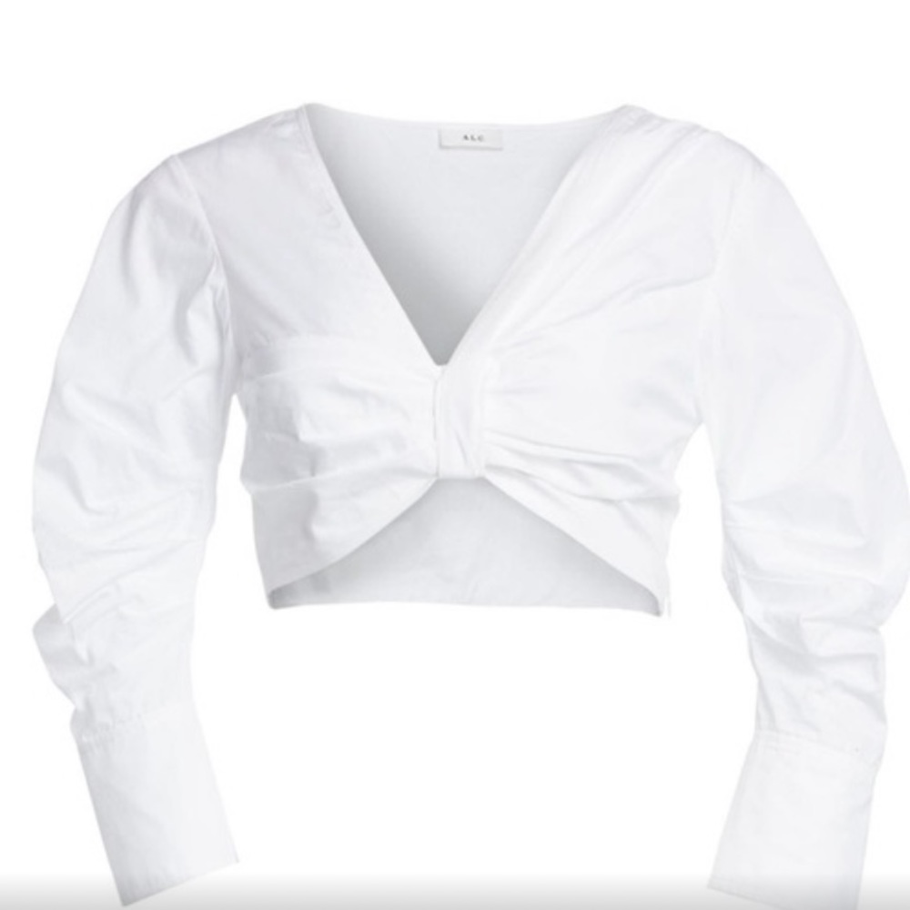 A.L.C. Elise Cotton Poplin Crop Top NWOT, 2